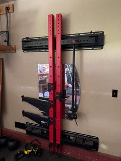 Ethos Folding Wall Rack w/ Spotter Arms