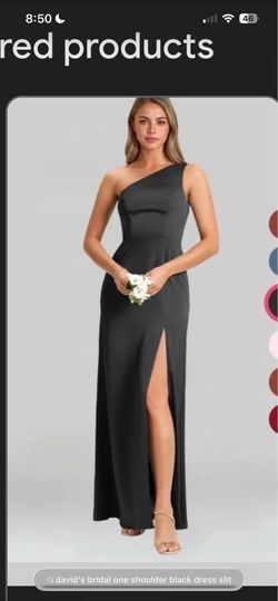 David’s Bridal long black dress