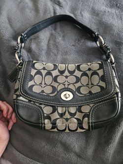 Coach Chelsea Signature Canvas Flap Shoulder Bag