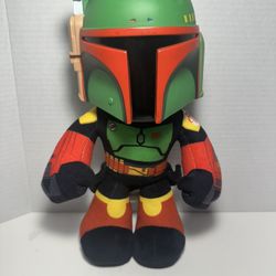 Star Wars Mattel Boba Fett Plush - with Plastic Hard Head - 12" Tall