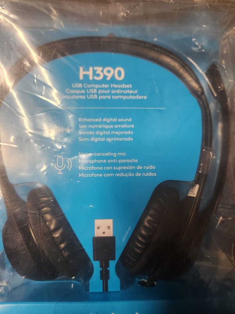 Logitech H390 Usb Headset New