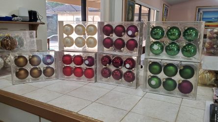 7 BOXES MARTHA STEWART ORNAMENTS