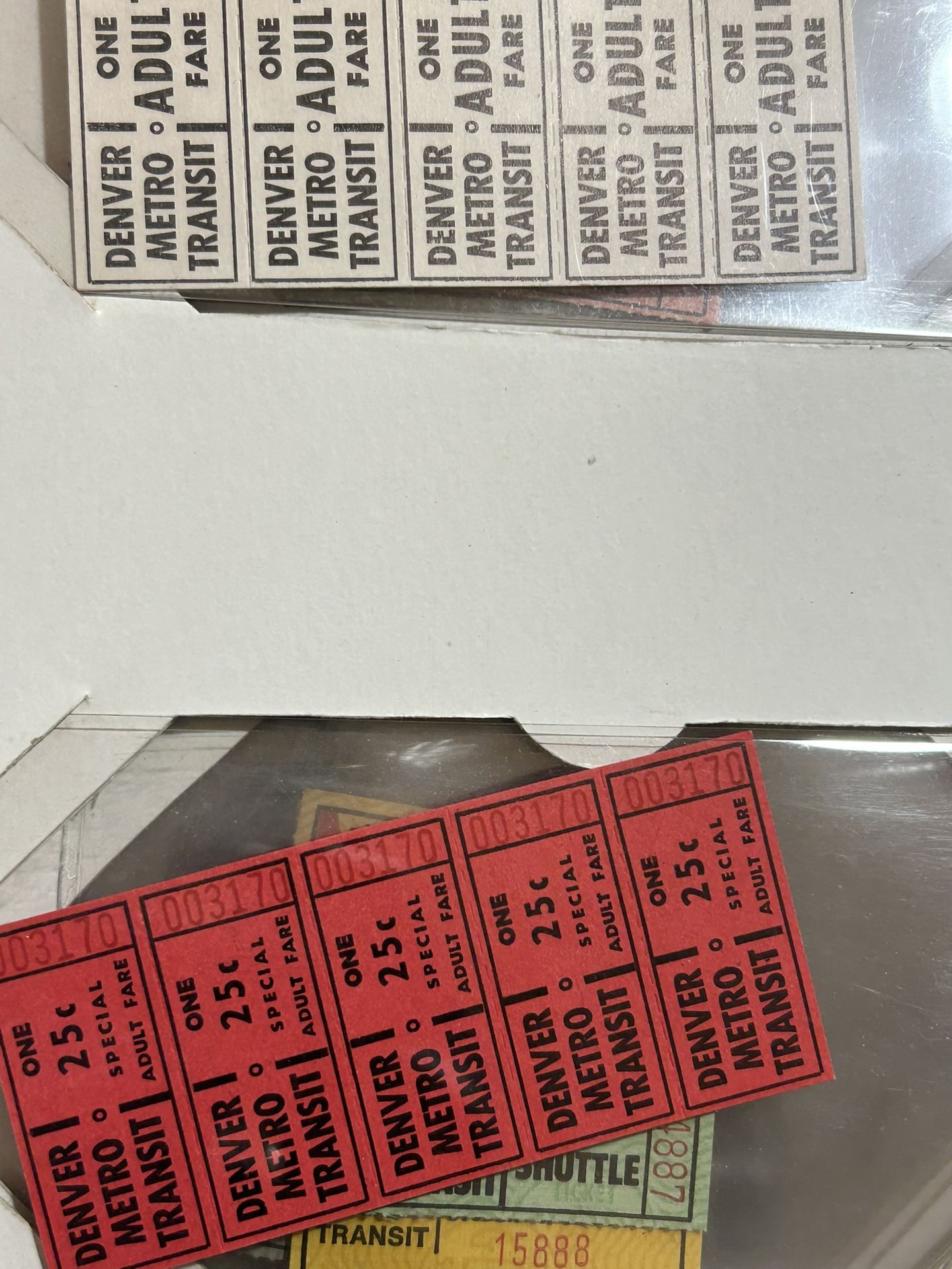 VINTAGE RTD BUS TICKETS