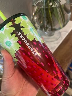 Starbucks glass strawberry cup