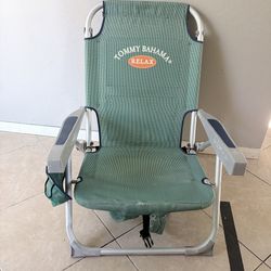 Tommy Bahama Foldable Beach Chair With Back Straps