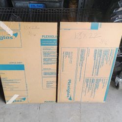 13"×22"  3/16 plexiglass