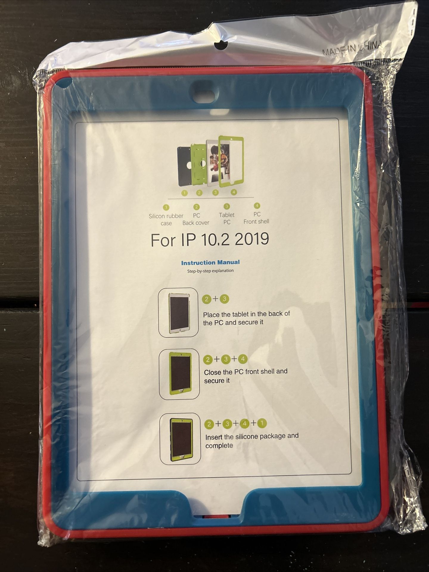 Silicone/rubber, iPad 7 protective case, new!