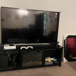 Tv/and Fireplace Stand / Surround Sound System 