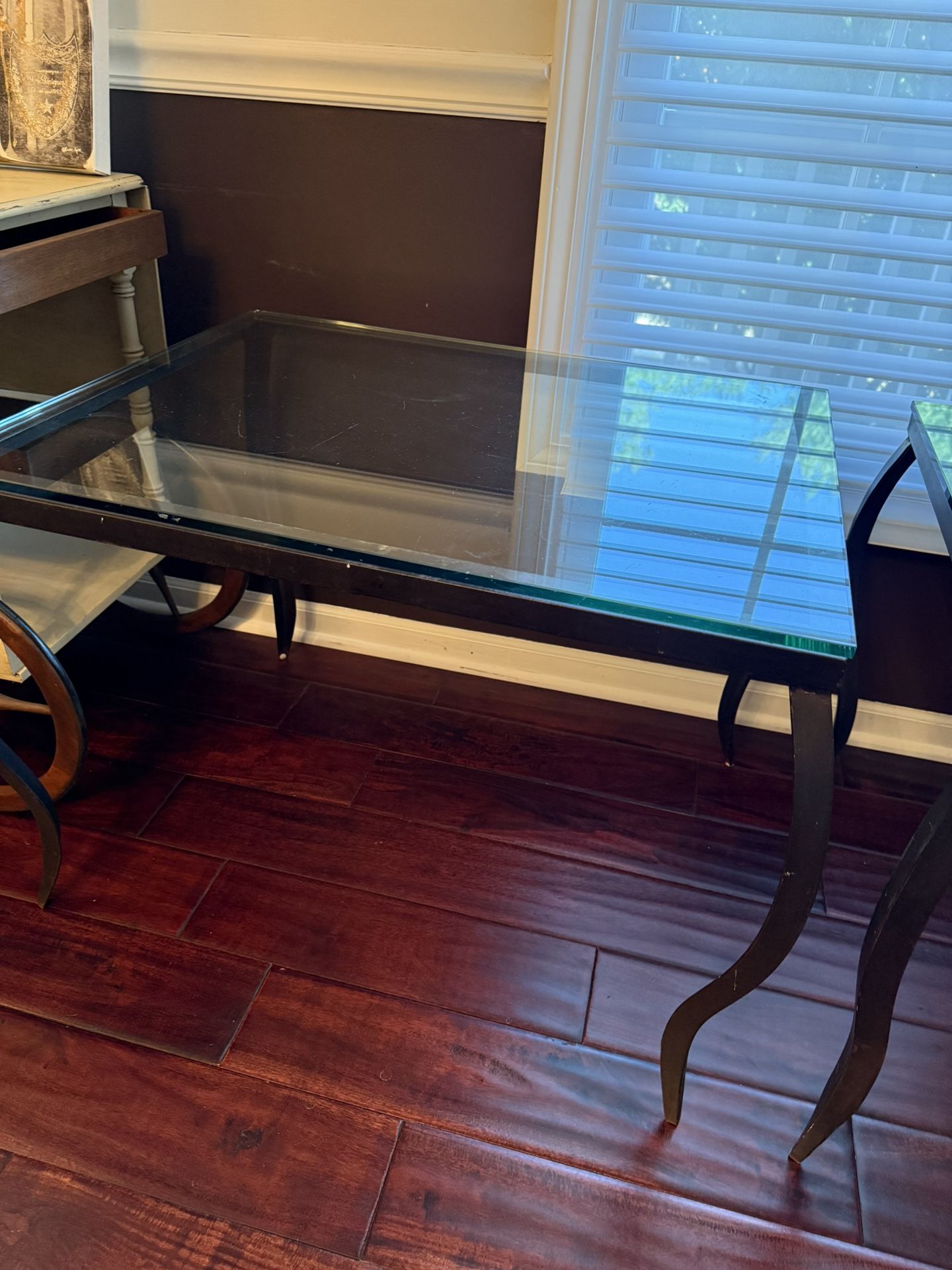 Side | End Table | Iron & Glass