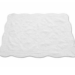 Quilted Heirloom Baby Blanket NEW