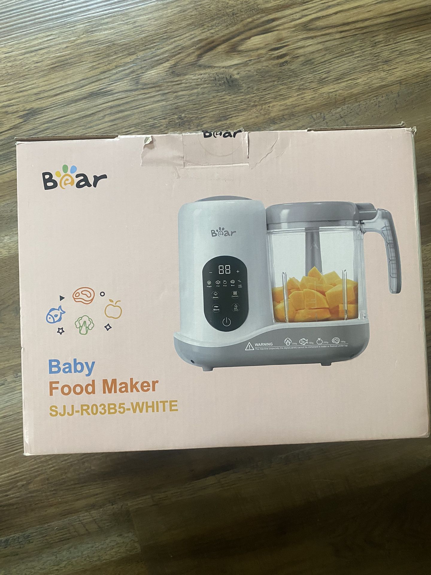 BEAR Baby Food Maker One Step Baby Food Processor Steamer Puree Blender  Open Box for Sale in Houston, TX - OfferUp