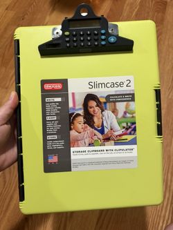 Dexas Slimcase 2 Calculate And Write Storage Clipboard With Case