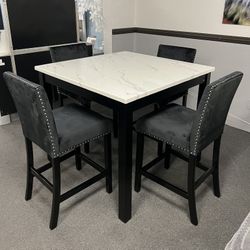 5PC Counter Height Dining Table Set 