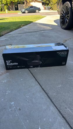 Modern Forms Roboto Smart Indoor and Outdoor 3-Blade Ceiling Fan 52in Oil Rubbed Bronze