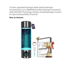Brand new 5.0 New Upgraded Hydrogen Water Bottle