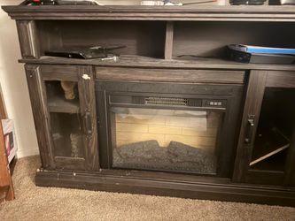 electric fireplace TV stand