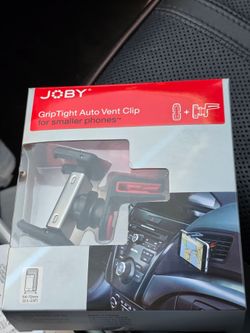 JOBY GripTight Auto Vent Clip Car Phone Mount - Brand New