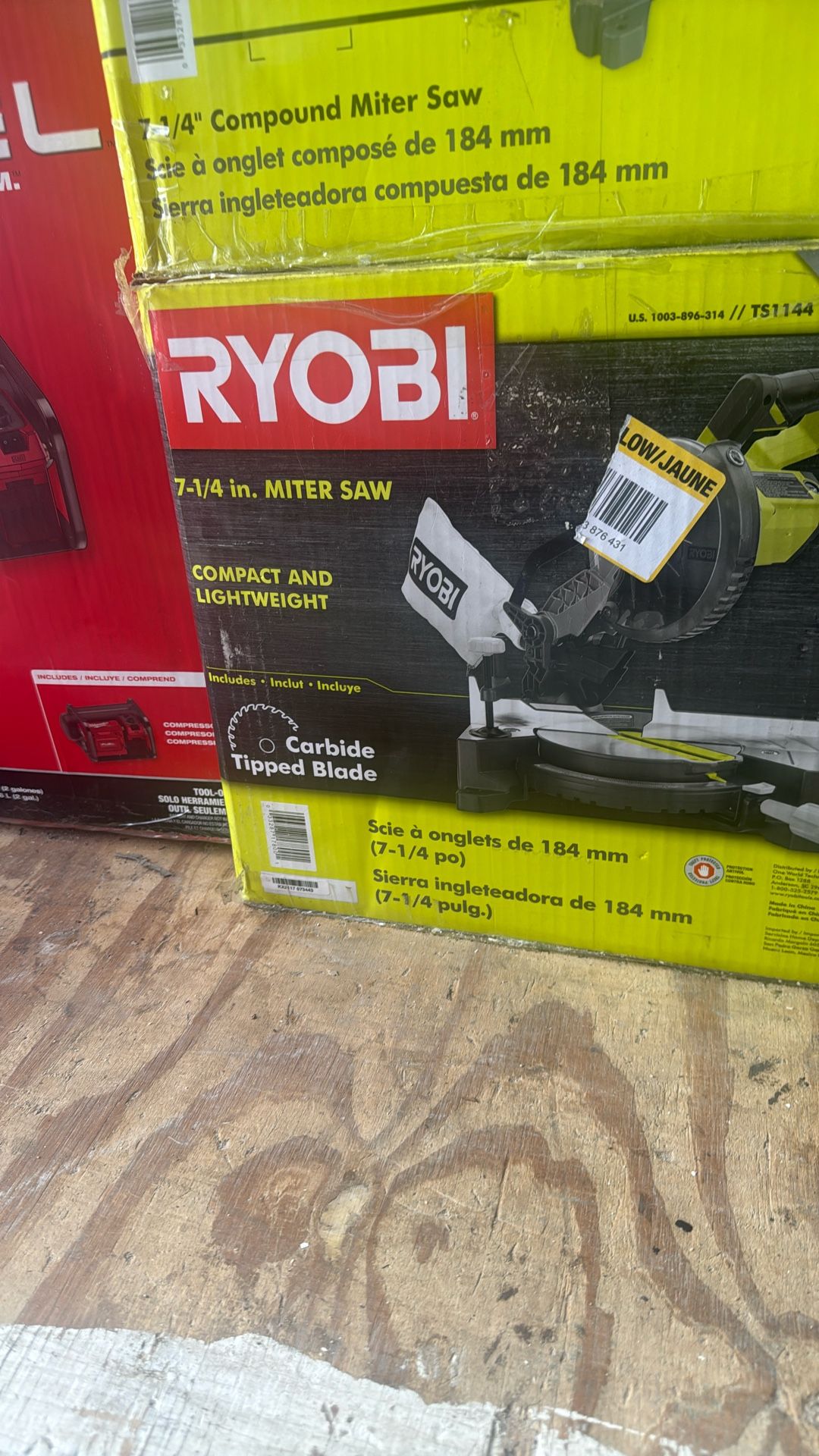 Ryobi 7-1/4” Miter Saw