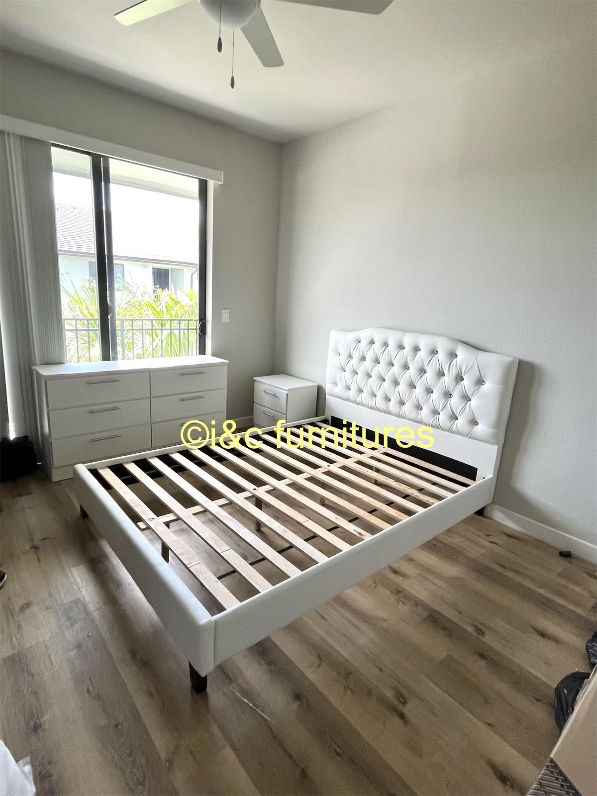 4 Piece Full Size Or Queen Size Bedroom Set New In The Box 📦 Same Day Delivery. Bed Frame Mattress 1 Night Stand And Dresser