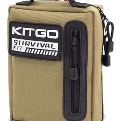 Kitgo Outdoor Survival First Aid Kit 101 Piece Professional Emergency Survival Gear Tool for Hunting Hiking Camping Outdoor Adventure Fishing Travel H
