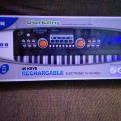 Big Fun 49 Keys, Rechargeable Electronic Keyboard 