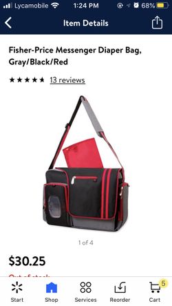 Fisher price messenger diaper bag like new