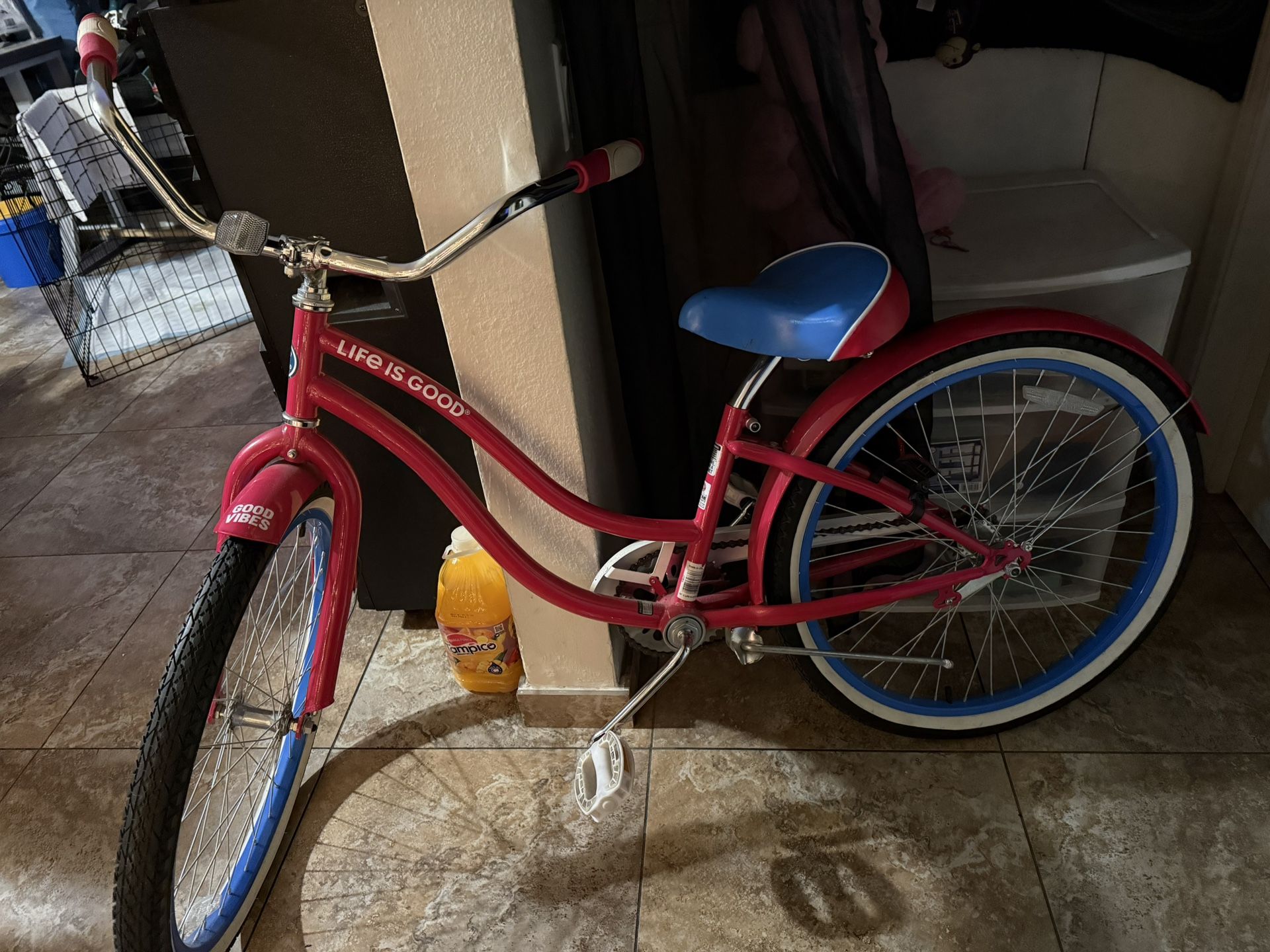 Pink And Baby Blue Bike