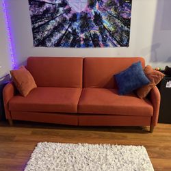 Orange Couch/Futon