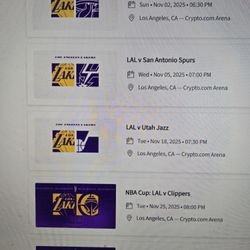 Lakers Tickets ALL Games 