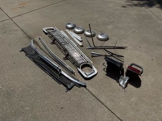 68 Falcon Parts, Grille, cowl, moldings, tail lights, hubcaps and more