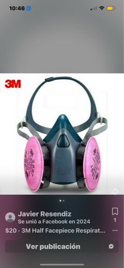 3M Half Facepiece Respirator with Filters