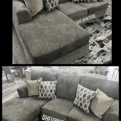 2PC ASH GREY ASHLEY SECTIONAL