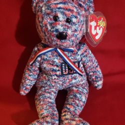 TY Beanie Babies USA Bear