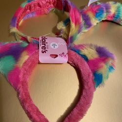 FURRY CAT EARS,CHOKER, TAIL