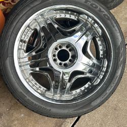 20” Crome Rims And Tires!! Universal Fit!