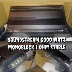 New Soundstreem 5000 watt $285 Or The 1000 Watt Amplifier $135