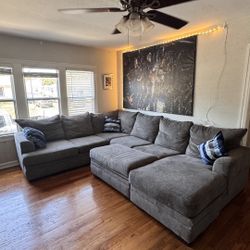 Copley Place 3 Pc Premium Sleeper Living Room Set - Gray