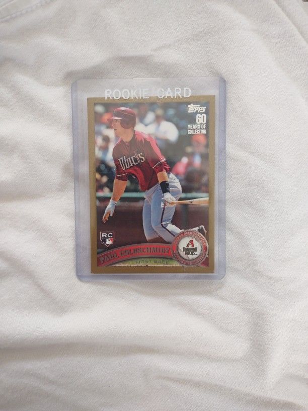 2011 Topps Updated Series GOLD RC Paul Goldschmidt Rookie Card SP #1741/2011