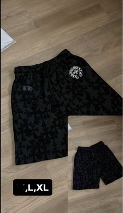 Chrome Hearts Black Patterned Shorts