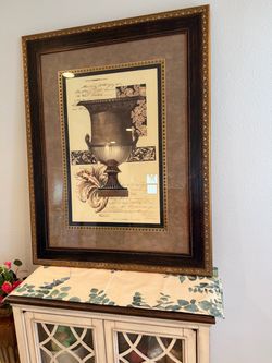 Framed Classical Urn Art Print