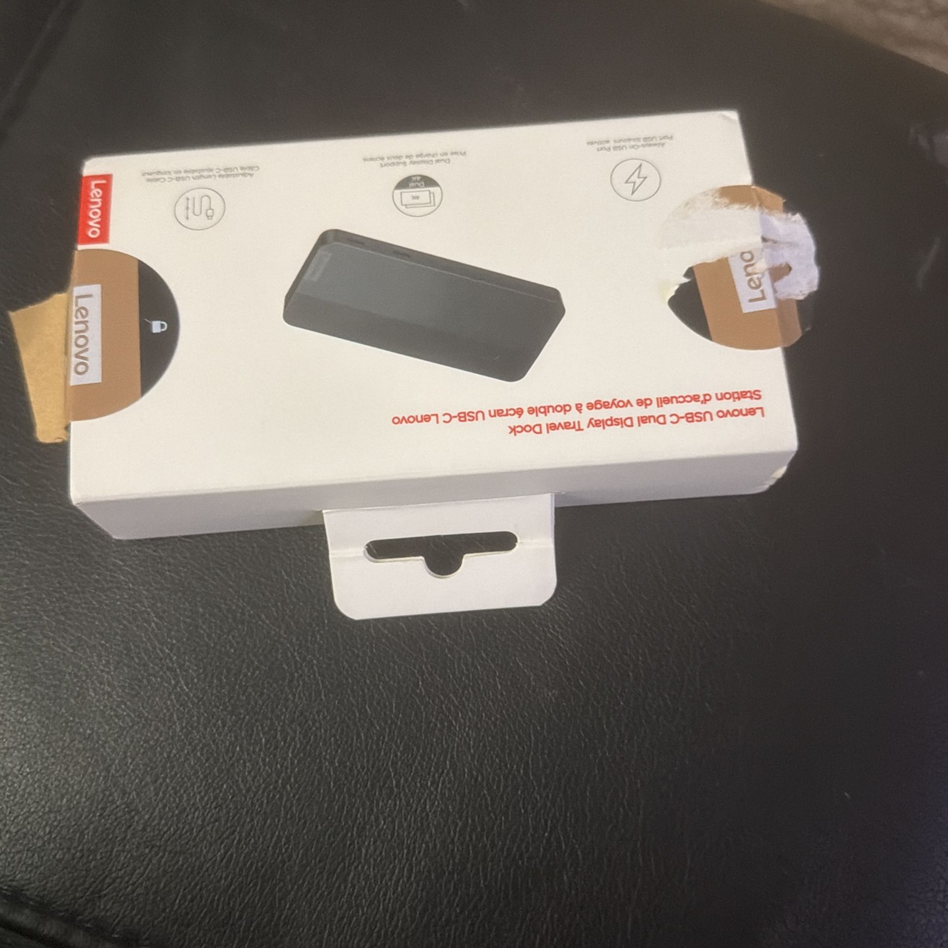 Lenovo 7-in-1 USB-C Dual Display Travel Dock - 40B90000US - BRAND NEW