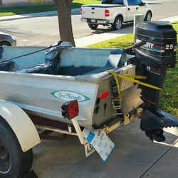 Boat+trailer+5 & 25*HP Engine + Accesories