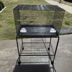 Bird cage with stand