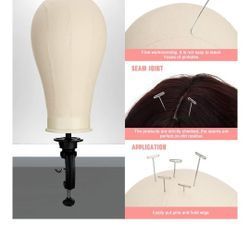 Wig mannequin head Wig canvas head Wig stand