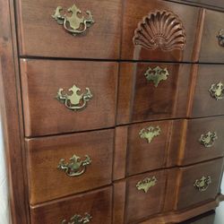 Tall Cherry Wood Dresser