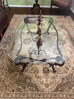 Glass Coffee Table & Matching End Tables