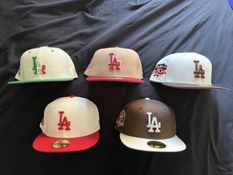 Mens Los Angeles Dodgers New Era Fitteds Size 7 1/2