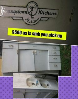 New Price $150 last price $350 $400 24 inches by 66 inches Price cut Vintage Sink $500 you pick up