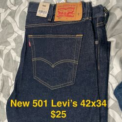 New Levi Jeans 42x34