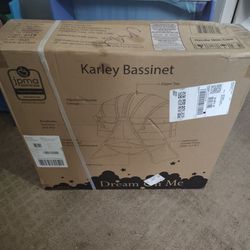 KARLEY BASSINET, MATTRESS INCLUDED, UNOPENED